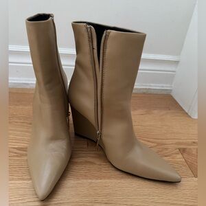 Zara Ankle Beige Boots